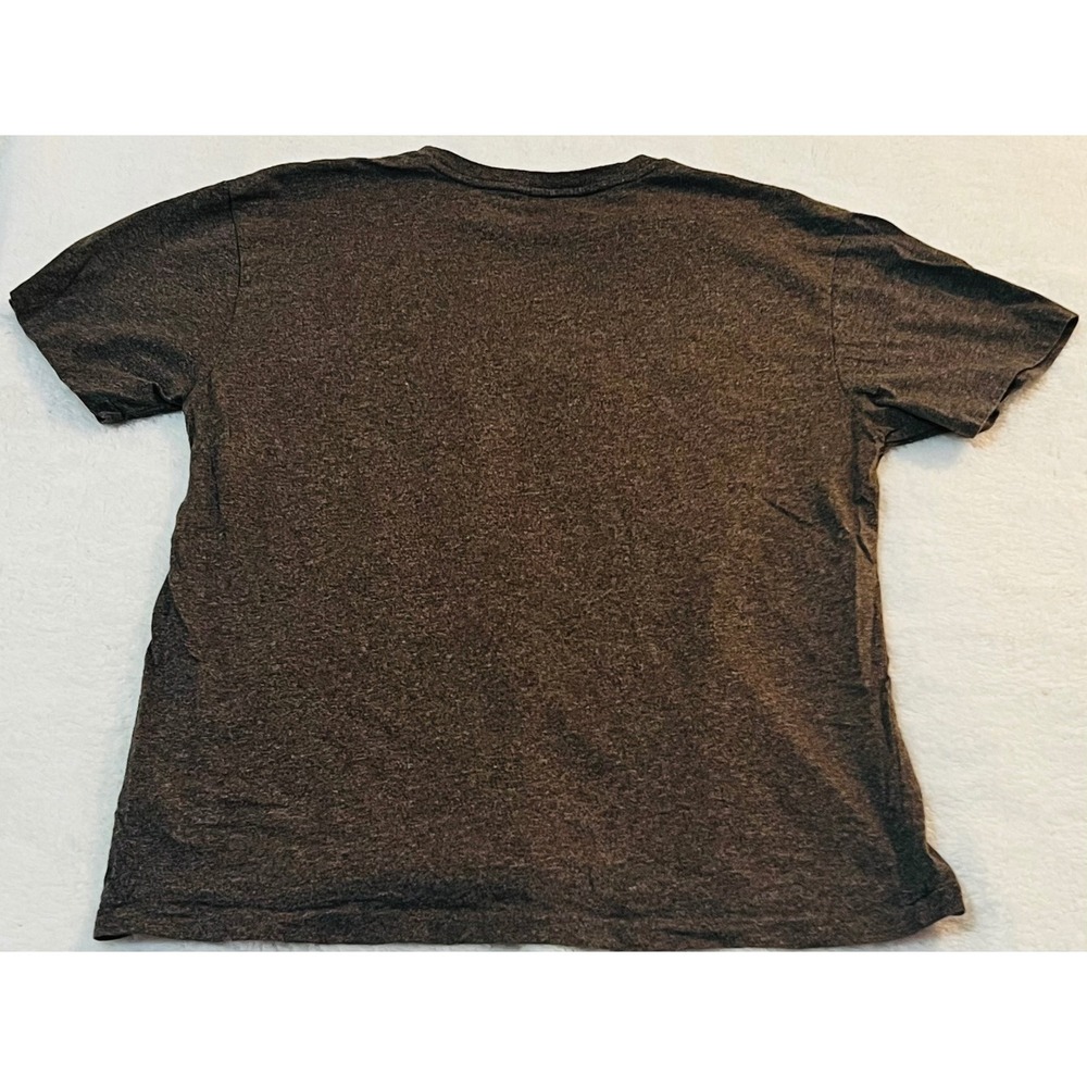 Polo Ralph Lauren Mens V-Neck T-Shirt Brown Heather Short Sleeve Pony Logo M - Picture 6 of 6